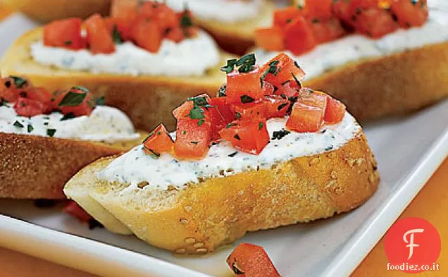 Toast al formaggio e pomodoro