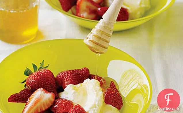 Fragole con Fromage Blanc e Miele di Limone