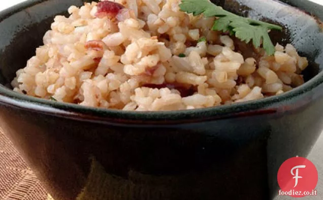 Pecan Bianco e riso integrale Pilaf