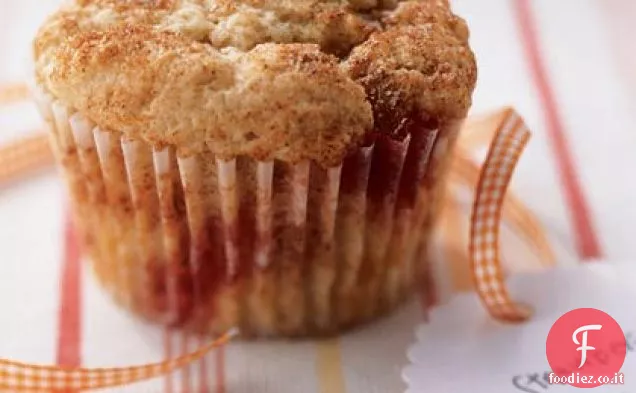 Muffin alla fragola e cannella a basso contenuto di grassi