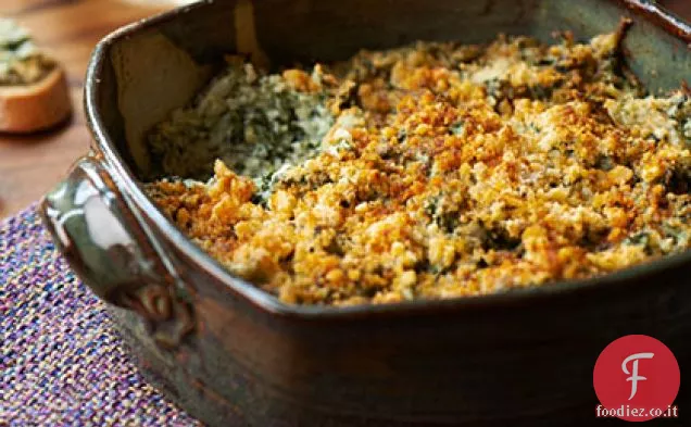 Salsa di spinaci e parmigiano al forno