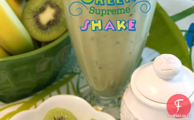 green Supreme” Kiwi, Avocado, tè verde, frullato di cocco