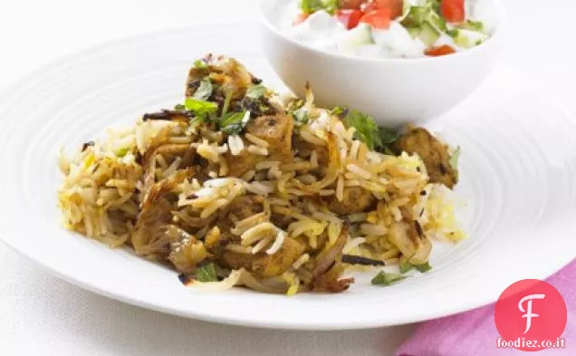 Biryani di pollo a basso contenuto di grassi