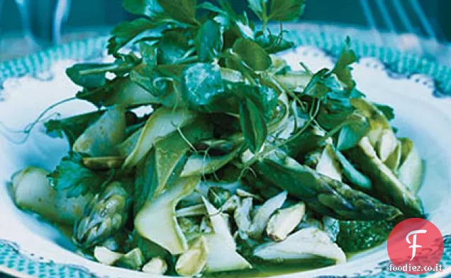 Insalata di granchio, avocado e asparagi