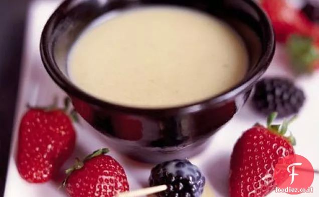 Fonduta di cioccolato bianco - Dessert Ricetta