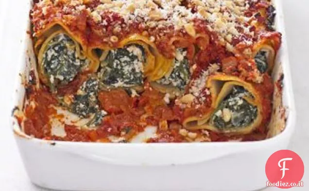 Cannelloni di tofu e spinaci