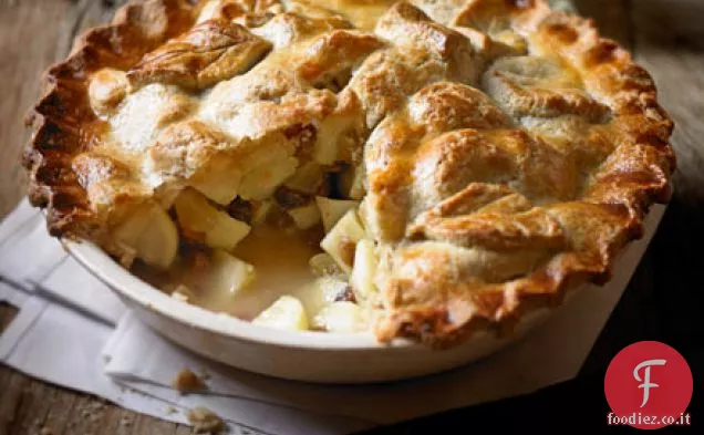 Torta di mele e zenzero con pasta di noci