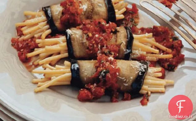 Maccheroni e melanzane