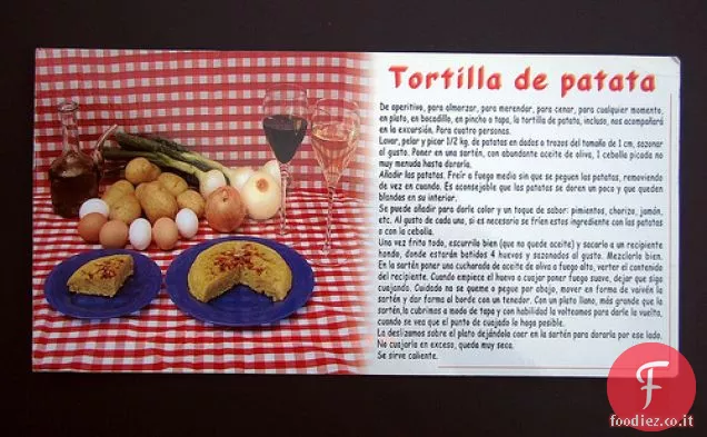 Tortilla spagnola con peperone