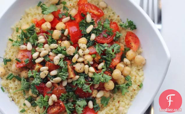 Couscous di Peperoni Rossi, ceci e Pomodorini