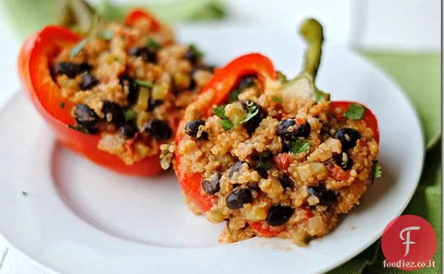 Peperoni ripieni di quinoa