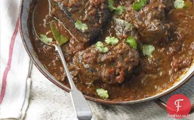 Portoghese brasato bistecca e cipolle