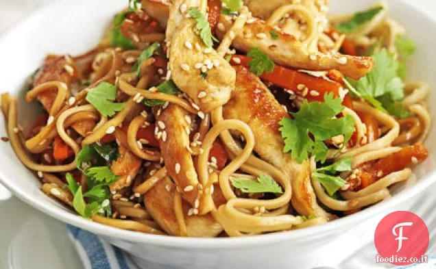 Pollo zingy saltare in padella
