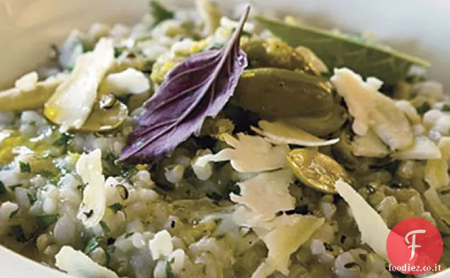 Riso integrale Pilaf con Olive Verdi e Limone - Latto-ovo vegetariano  Ricetta