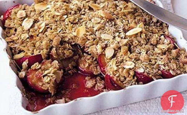 Crumble di prugne d'acero