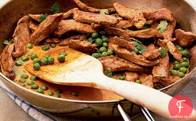 Carne di maiale veloce con spezie delicate