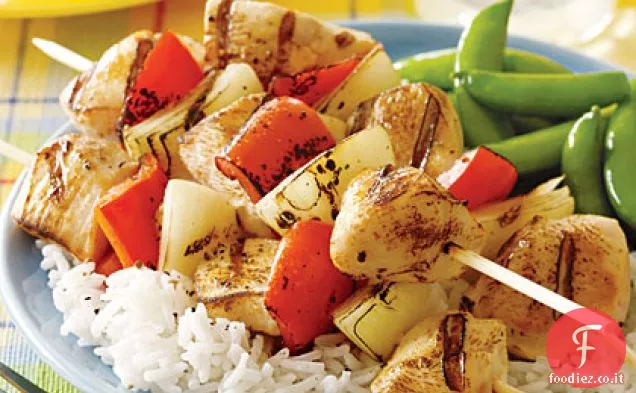 Kebab di pollo marinato allo yogurt