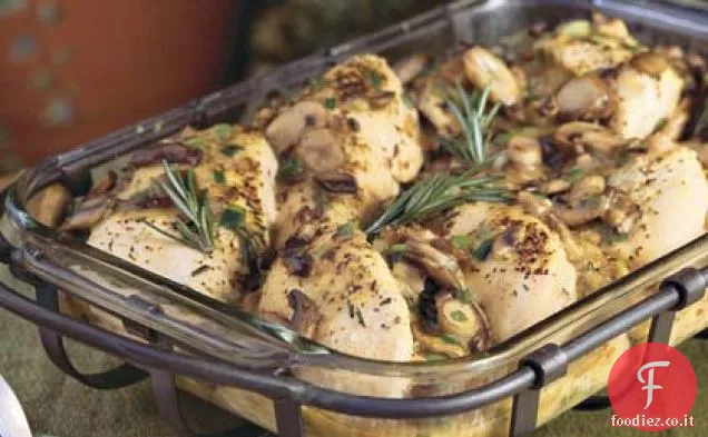Pollo al rosmarino ripieno del sud