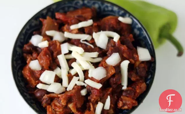 Cubanelle & Chili di maiale di fagioli neri