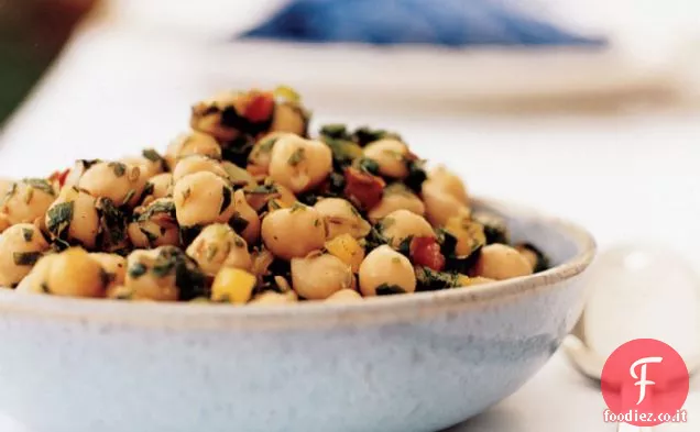 Insalata di ceci con coriandoli al Peperoncino