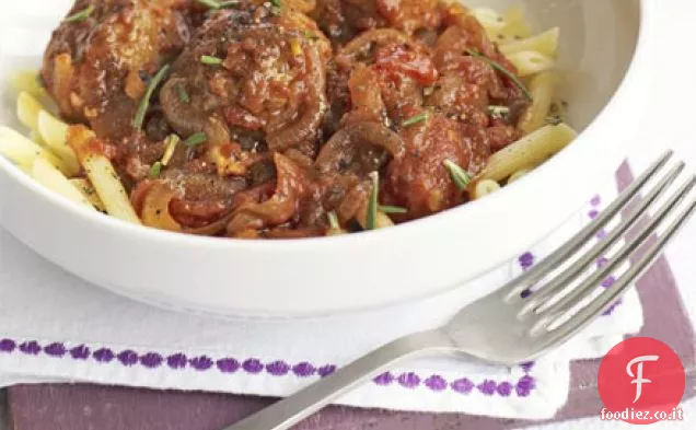 Polpette di agnello con salsa di pomodoro al rosmarino
