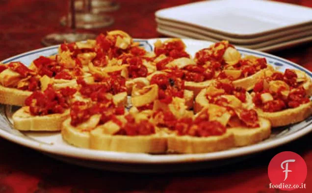 Crostini di Carciofo e Peperoncino Arrosto