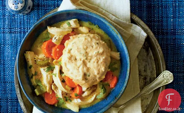 Gnocchi di pollo e pane di mais