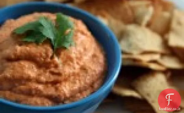 Hummus al pepe rosso arrosto