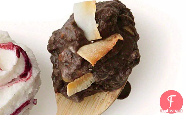 Gelato al cioccolato e Mandorle con Cocco