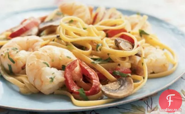 Linguine di gamberi Cajun cremosi