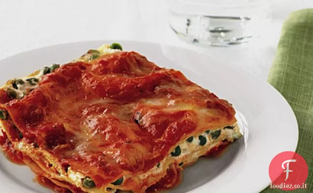 Lasagne di piselli dolci