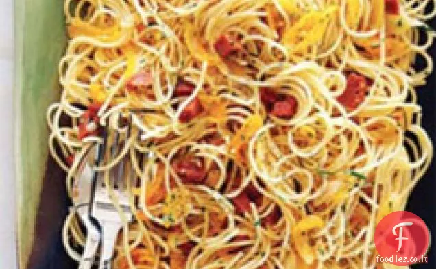 Spaghettini al Rosmarino e Albicocca