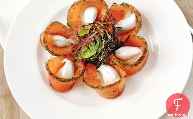 Gravadlax di salmone stagionato agli agrumi