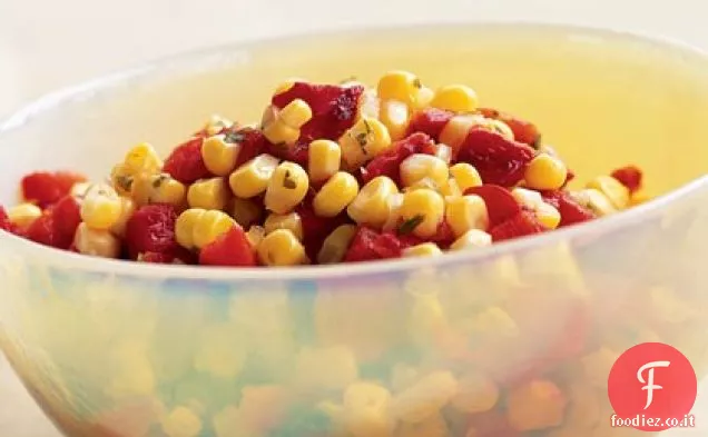 Salsa di peperoncino e mais arrosto