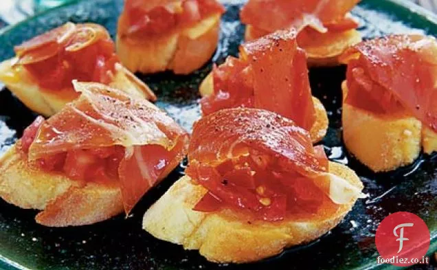 Pane spagnolo al pomodoro con jamón Serrano