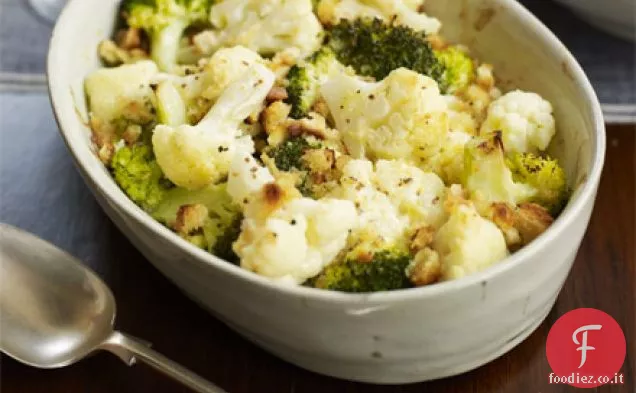 Cremoso cavolfiore e broccoli cuocere
