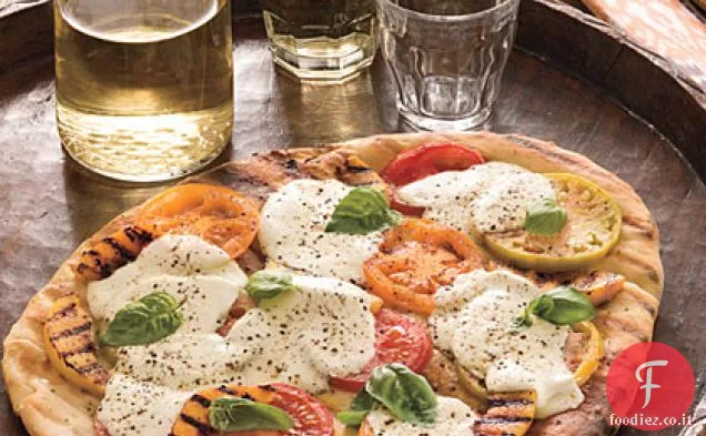 Pizza alla pesca al pomodoro