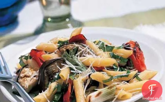 Verdure italiane grigliate con pasta