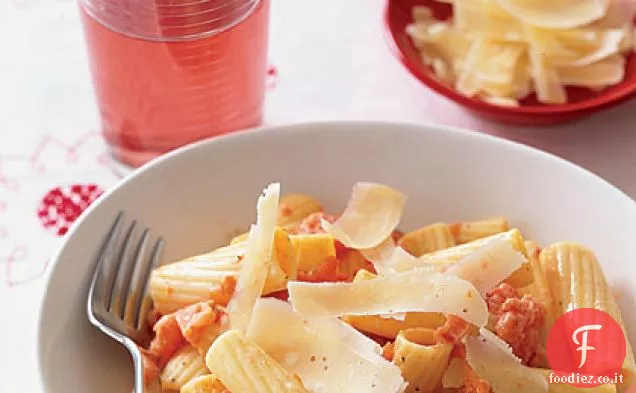Rigatoni con Pomodori Grigliati e Panna