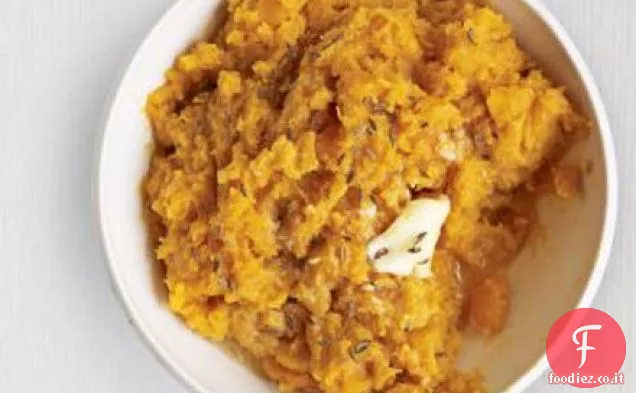 Poltiglia di carote e patate dolci
