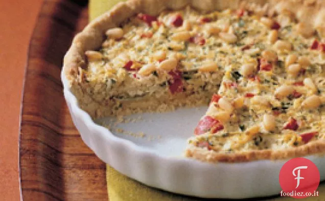 Peperone rosso e Quiche di zucchine