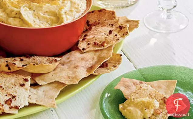 Taramasalata con patatine Pita