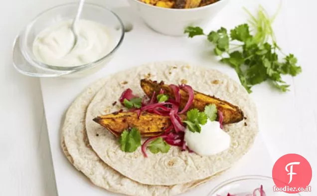 Impacchi di patate indiane speziate