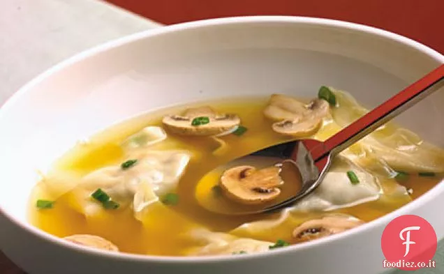 Zuppa di gnocco di pollo cinese