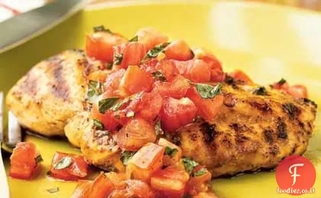 Pollo alla griglia con Salsa italiana