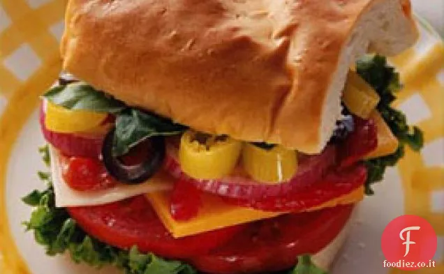 Panino ripieno al pepe rosso arrostito