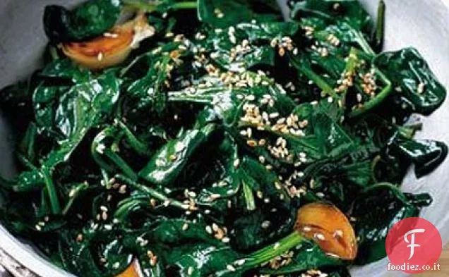 Spinaci di soia veloci