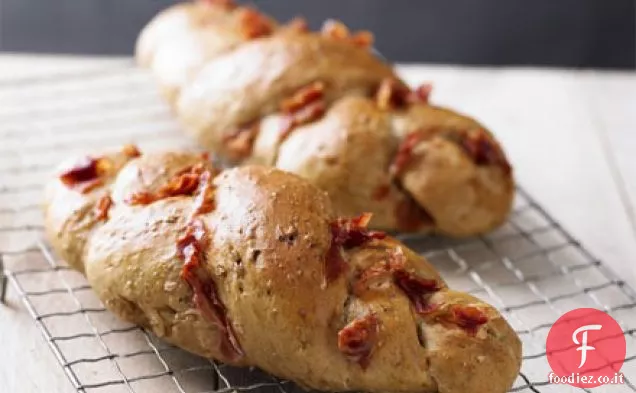 Treccia di aglio e prosciutto