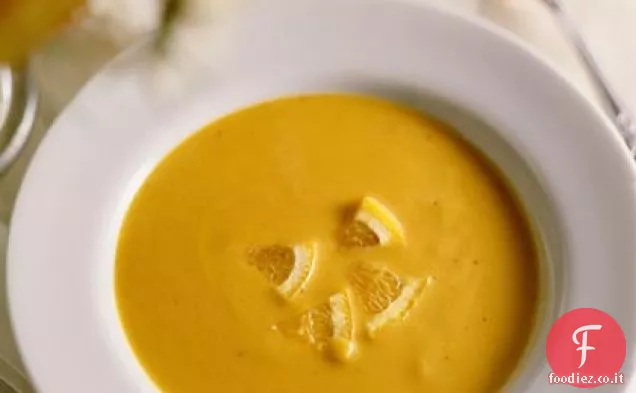 Zuppa di arancia e peperone arrosto