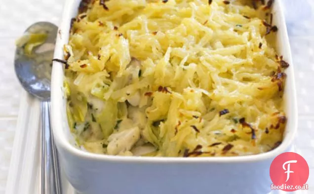 Rosti-torta di pesce condita